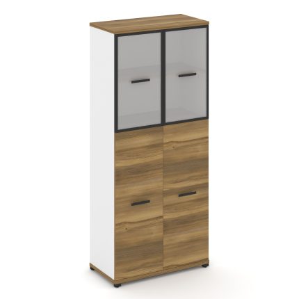 Concept Шкаф 1 широкая секция, 5 ниш CN.STS-515 RMB B Сандал Янтарный/Белый Бриллиант/Металл Черный/