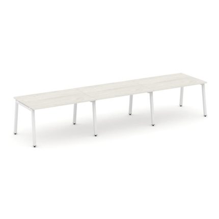 Style Project Стол переговорный SN-5A.SPRG-023.3 Дуб Наварра/Металл Белый 4410*980*750