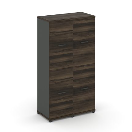 Concept Шкаф 2 узкие секции, 4 ниши CN.STU-422 A Дуб Мали/Антрацит/Металл Антрацит 836*420*1554