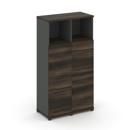 Concept Шкаф 2 узкие секции, 4 ниши CN.STU-423 A Дуб Мали/Антрацит/Металл Антрацит 836*420*1554