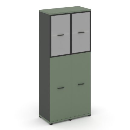 Concept Шкаф 2 узкие секции, 5 ниш CN.STU-525 RMB A Кобо/Антрацит/Металл Антрацит/Сатин 836*420*1922