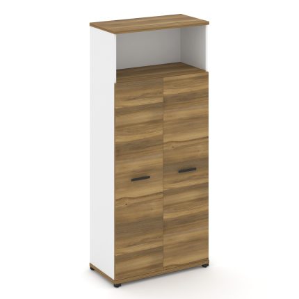 Concept Шкаф 1 широкая секция, 5 ниш CN.STS-516 B Сандал Янтарный/Белый Бриллиант/Металл Черный 836*