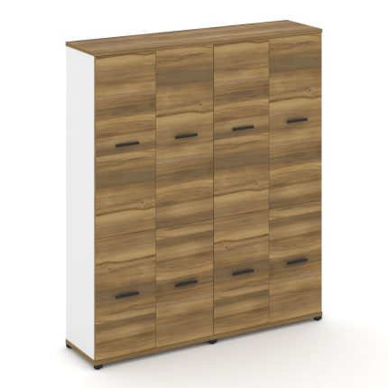 Concept Шкаф 2 широкие секции, 5 ниш CN.STS-522 B Сандал Янтарный/Белый Бриллиант/Металл Черный 1668