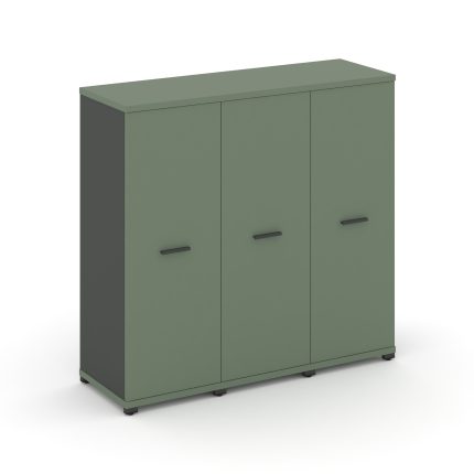 Concept Шкаф 3 узкие секции, 3 ниши CN.STU-336 A Кобо/Антрацит/Металл Антрацит 1252*420*1186