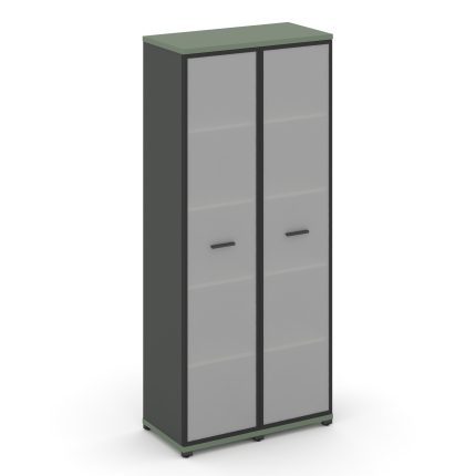 Concept Шкаф 2 узкие секции, 5 ниш CN.STU-528 RMB A Кобо/Антрацит/Металл Антрацит/Сатин 836*420*1922