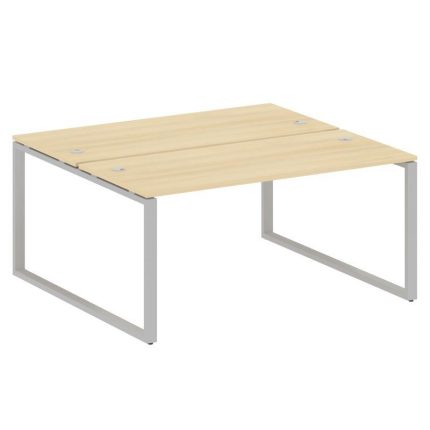 Metal System Рабочая станция на О-образном м/к БО.РАС-СП-2.4 Акация Лорка/Металл Серый 1600*1475*750