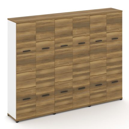 Concept Шкаф 3 широкие секции, 5 ниш CN.STS-532 B Сандал Янтарный/Белый Бриллиант/Металл Черный 2500