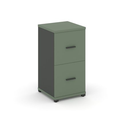 Concept Шкаф 1 узкая секция, 2 ниши CN.STU-212 A Кобо/Антрацит/Металл Антрацит 420*420*818