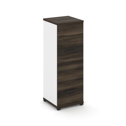 Concept Шкаф 1 узкая секция, 3 ниши CN.STU-312 B Дуб Мали/Белый Бриллиант/Металл Черный 420*420*1186