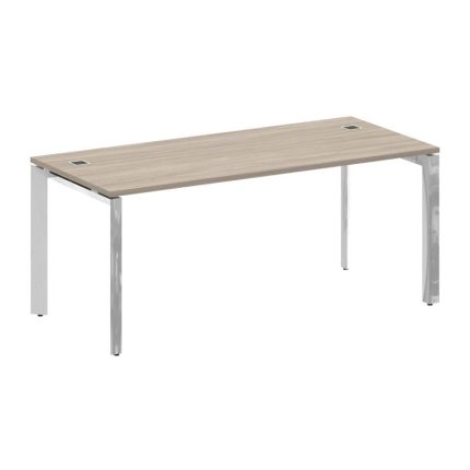 Onix Direct Lux Стол руководителя П-обр. м/к M-O.MP-SRR-5.8 Дуб Аттик/Нержавеющая Сталь/Хром 1780*80