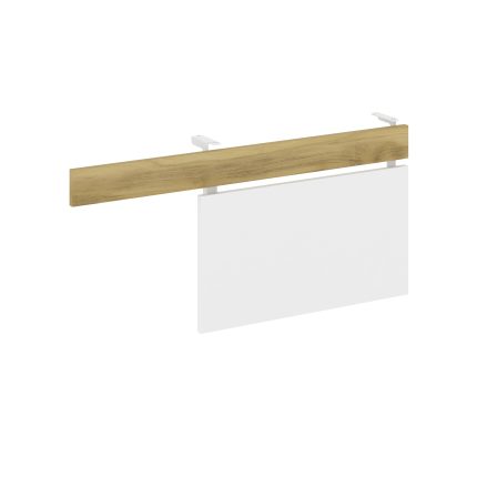 Concept Царга стола с опорной тумбой CN.CST-002 Дуб Винченцо/Белый Бриллиант/Металл Белый 1030*18*45