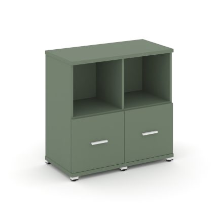 Concept Шкаф 2 узкие секции, 2 ниши CN.STU-221 W Кобо/Металл Белый 836*420*818