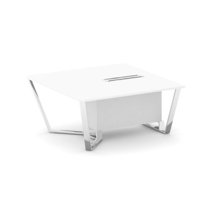 Steel Meet Начальный модуль L=1600 MFK-PR.B.SPNW-16 Белый/МДФ Ультраматт Белый Бриллиант/Нержавеющая