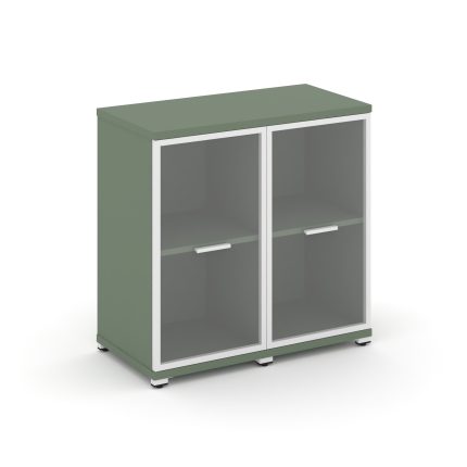 Concept Шкаф 2 узкие секции, 2 ниши CN.STU-223 RPW W Кобо/Металл Белый/Прозрачный 836*420*818