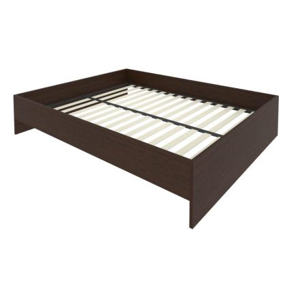 Light Кровать с ортопедическим основанием без изголовья С-К-160 Венге Цаво 1650*2050*400