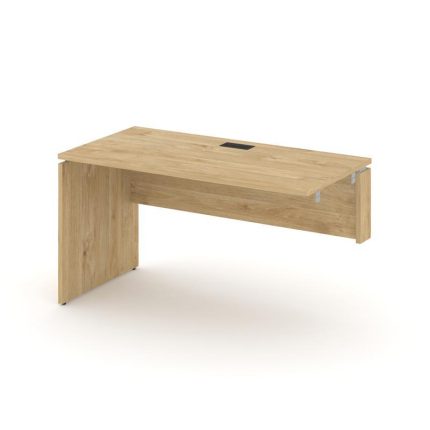 Style Project Стол-приставка к опор. элем. SN-D.OPRS-023(R) Тиквуд Светлый/Черная Заглушка 1380*800*