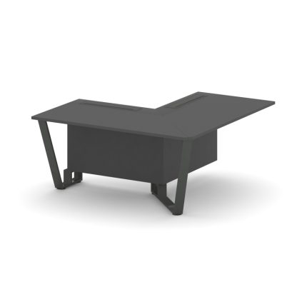 Steel Meet Проходной угловой модуль правый KDK-PR.B.SPPOU-16(R) Антрацит/Металл Антрацит 1600*1600*7