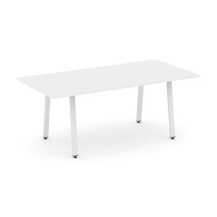 Style Project Direct Стол переговорный SN-6A.SPRG-198.3 Белый/Металл Белый 1980*980*750