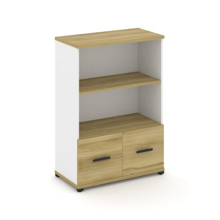 Concept Шкаф 1 широкая секция, 3 ниши CN.STS-311 B Дуб Винченцо/Белый Бриллиант/Металл Черный 836*42