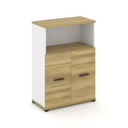 Concept Шкаф 1 широкая секция, 3 ниши CN.STS-313 B Дуб Винченцо/Белый Бриллиант/Металл Черный 836*42