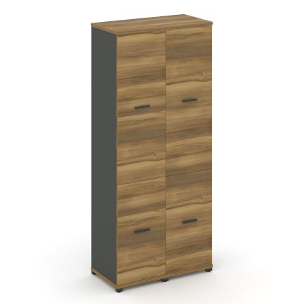 Concept Шкаф 2 узкие секции, 5 ниш CN.STU-522 A Сандал Янтарный/Антрацит/Металл Антрацит 836*420*192