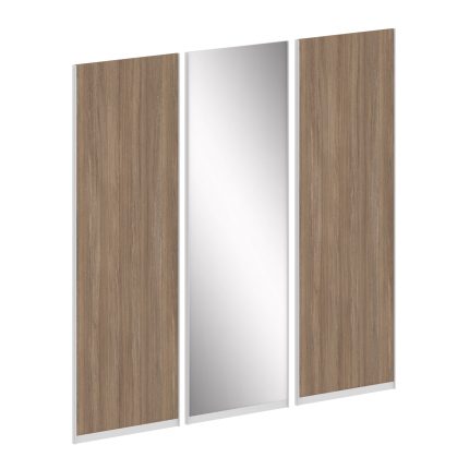 Maris Комплект дверей ЛДСП 2шт+Зеркало 1шт. для шкафа высокого L=1619мм SH.DZDK-1.1 Дуб Аризона 541*