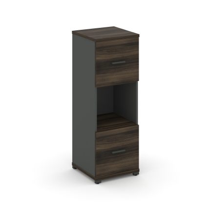 Concept Шкаф 1 узкая секция, 3 ниши CN.STU-315 A Дуб Мали/Антрацит/Металл Антрацит 420*420*1186