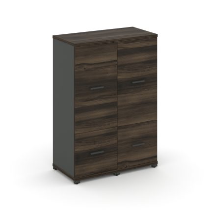 Concept Шкаф 2 узкие секции, 3 ниши CN.STU-322 A Дуб Мали/Антрацит/Металл Антрацит 836*420*1186