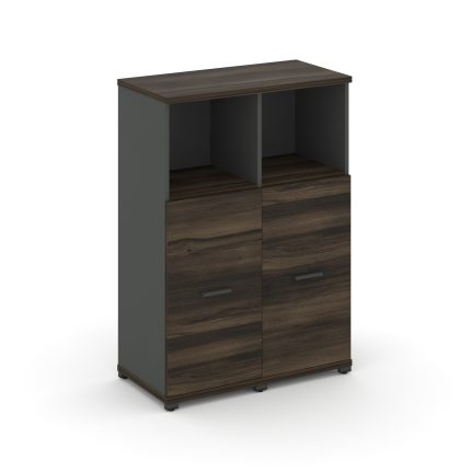 Concept Шкаф 2 узкие секции, 3 ниши CN.STU-323 A Дуб Мали/Антрацит/Металл Антрацит 836*420*1186