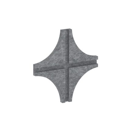 AcustiX Соединитель для войлочных экранов Х-образный VE.SVE-X Морская Галька 200*200*12