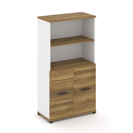 Concept Шкаф 1 широкая секция, 4 ниши CN.STS-411 B Сандал Янтарный/Белый Бриллиант/Металл Черный 836