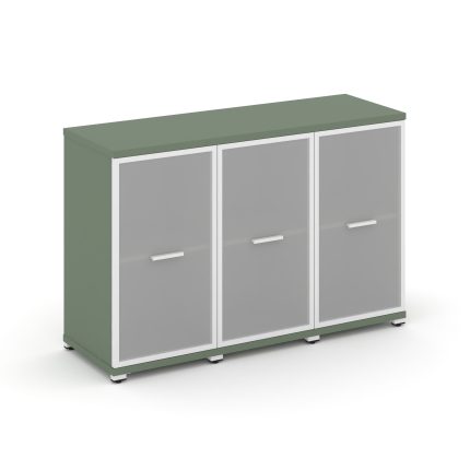 Concept Шкаф 3 узкие секции, 2 ниши CN.STU-233 RMW W Кобо/Металл Белый/Сатин 1252*420*818