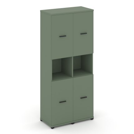 Concept Шкаф 2 узкие секции, 5 ниш CN.STU-523 B Кобо/Металл Черный 836*420*1922