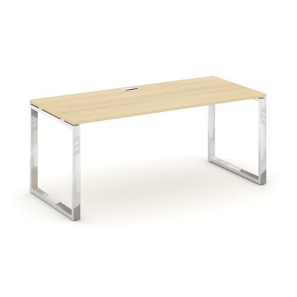 Style Project Direct Lux Стол письменный M-SN-6O.SR-016.M Акация Лорка/Нержавеющая Сталь/Хром 1980*7