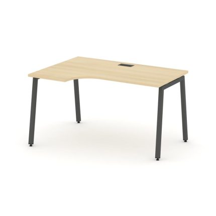 Style Project Стол рабочий эргоном. SN-4A.SPA-011(L) Акация Лорка/Металл Антрацит 1380*700/980*750