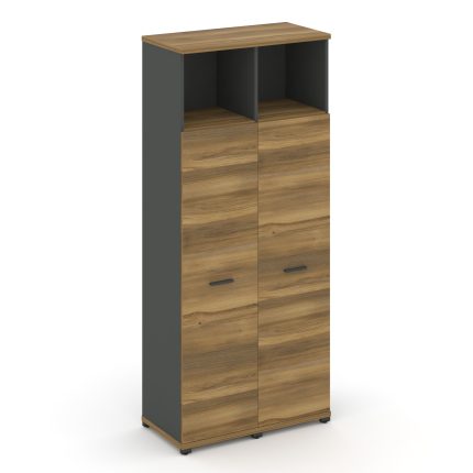 Concept Шкаф 2 узкие секции, 5 ниш CN.STU-526 A Сандал Янтарный/Антрацит/Металл Антрацит 836*420*192