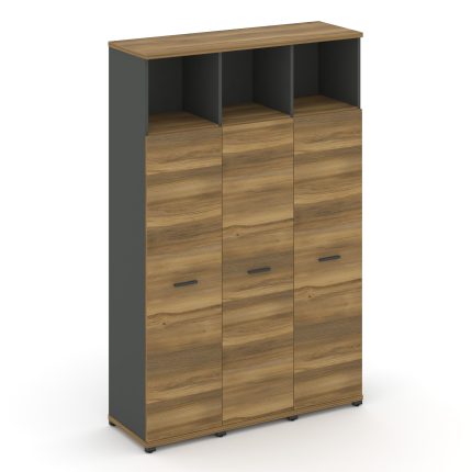 Concept Шкаф 3 узкие секции, 5 ниш CN.STU-536 A Сандал Янтарный/Антрацит/Металл Антрацит 1252*420*19