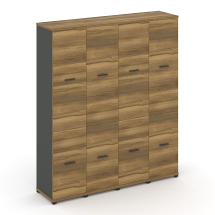 Concept Шкаф 4 узкие секции, 5 ниш CN.STU-542 A Сандал Янтарный/Антрацит/Металл Антрацит 1668*420*19