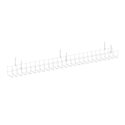 Кабель-канал сетчатый узкий KK-S-120U Металл Белый 1205*131*154