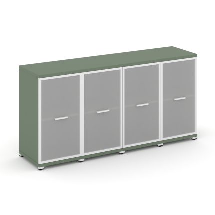 Concept Шкаф 4 узкие секции, 2 ниши CN.STU-243 RMW W Кобо/Металл Белый/Сатин 1668*420*818