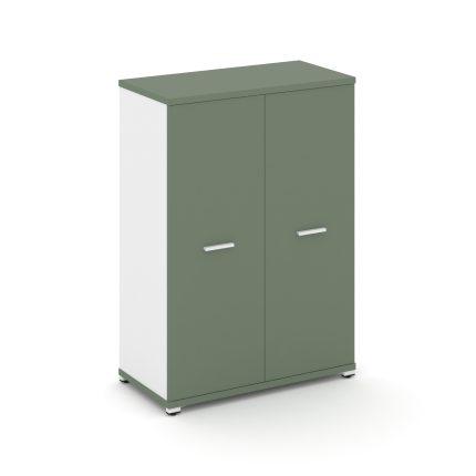 Concept Шкаф 1 широкая секция, 3 ниши CN.STS-316 W Кобо/Белый Бриллиант/Металл Белый 836*420*1186