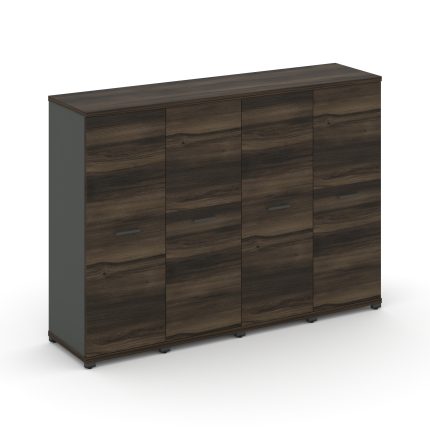 Concept Шкаф 4 узкие секции, 3 ниши CN.STU-346 A Дуб Мали/Антрацит/Металл Антрацит 1668*420*1186