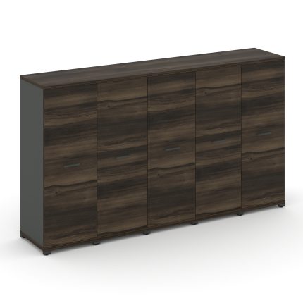 Concept Шкаф 5 узких секций, 3 ниши CN.STU-356 A Дуб Мали/Антрацит/Металл Антрацит 2084*420*1186