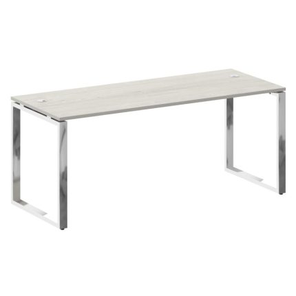 Metal System Direct Стол рабочий руковод. О-обр. м/к БО.СРР-5.7 Дуб Наварра/Нержавеющая Сталь 1800*7