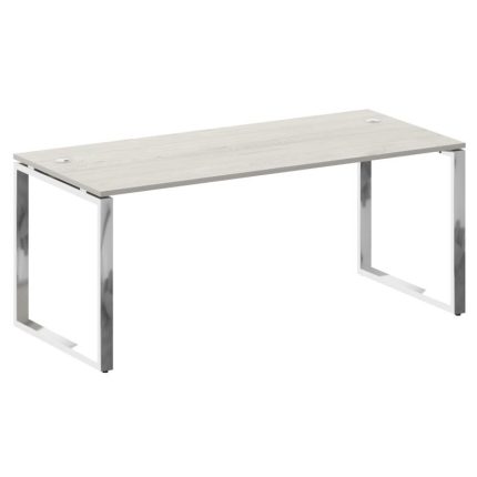 Metal System Direct Стол рабочий руковод. О-обр. м/к БО.СРР-5.8 Дуб Наварра/Нержавеющая Сталь 1800*8