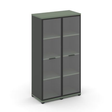 Concept Шкаф 2 узкие секции, 4 ниши CN.STU-426 RPB A Кобо/Антрацит/Металл Антрацит/Прозрачный 836*42