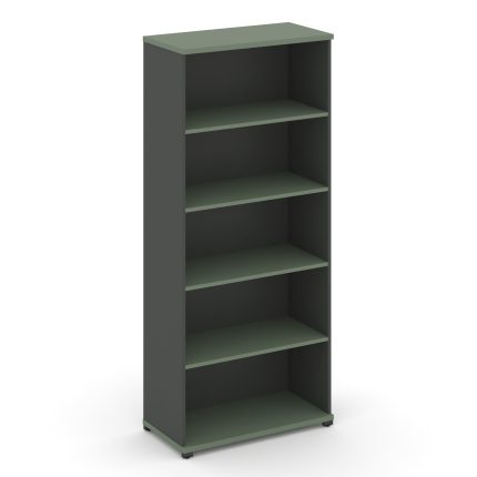 Concept Стеллаж 1 широкая секция, 5 ниш CN.STS-510 Кобо/Антрацит/Металл Антрацит 836*420*1922