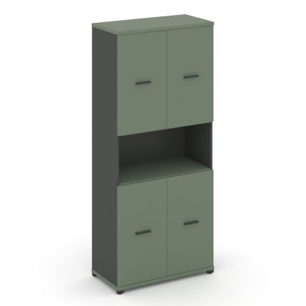 Concept Шкаф 1 широкая секция, 5 ниш CN.STS-513 A Кобо/Антрацит/Металл Антрацит 836*420*1922