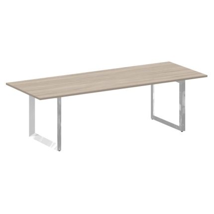 Onix Direct Lux Стол переговорный О-обр. м/к M-O.MO-PRG-25 Дуб Аттик/Нержавеющая Сталь/Хром 2580*980