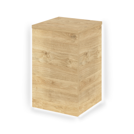 Onix Накладка угловая высокая внешняя с подсветкой левая O.R-NU.V.VNE.S (L) Тиквуд Светлый 432*432*6